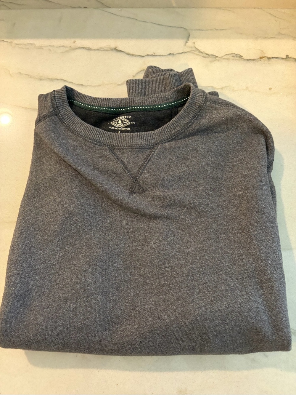 G.H. Bass & Co. Men's Crewneck Sweater - Charcoal Gray